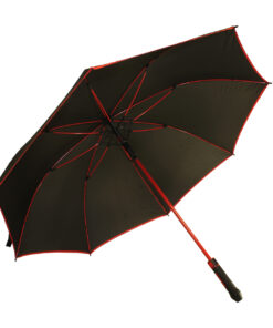 Straight Two Tone Umbrella – Avail Black, Red Or Blue
