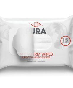 Custom Branded Packet of 15 wipes – 70% Alcohol Cleaning Wipes. Min 10000 units