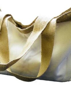 Natural Cotton & Hessian Delux Shoulder Bag – Size: 330mm x 370m
