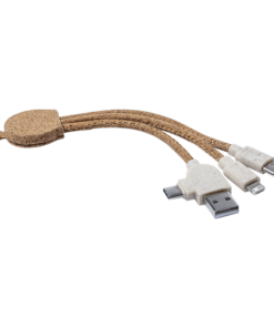 Eco Friendly Cork Multi Charger Cable