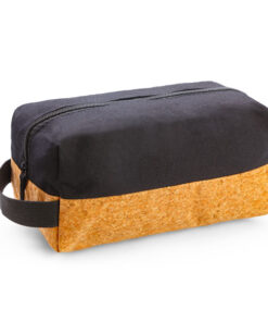 Eco Friendly Cotton & Cork Accessory or Toiletry Bag