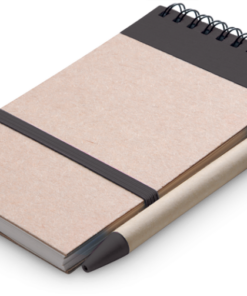 Eco Notepad & Pen – Black