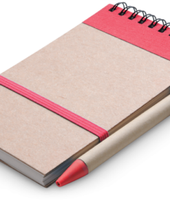 Eco Notepad & Pen – Red