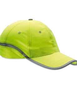 Cotton cap with reflecting piping