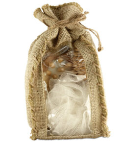 Bath set in jute bag
