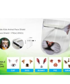 Kids Animal Face Shield – Min 50 units