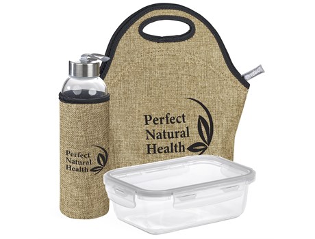 Lunch Time Refreshment Kit. Cooler, Lunch Box & Water Bottle
