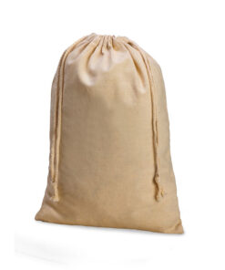 Natural Cotton Fibre Drawstring Bag – 30cm