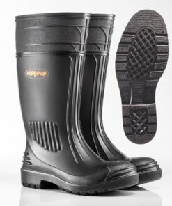 Gumboot Pvc Security Black . Sizes: 6-13