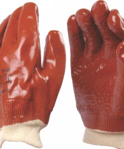 Glove Pvc Knit Wrist Brick Extra Heavy Weight