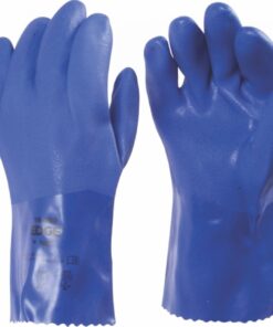 Glove Pvc 56Cm Cuff Blue