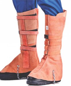 Spat Knee Length Chrome Leather