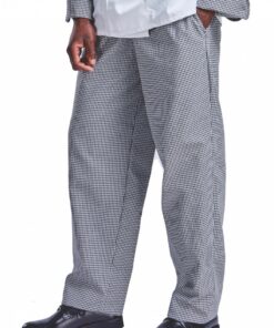 Chef Trousers Poly Cotton Blue/White Check. Sizes 34 – 56