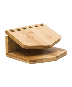 Bamboo Napkin Holder (160X150X85MM) – MOQ: 48 units