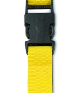 Polyester lanyard with safety release clip and plastic key holde