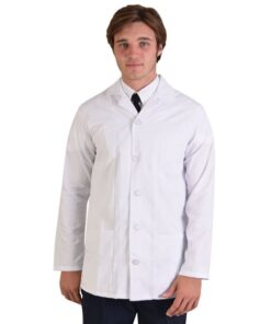 Tony Unisex Coat Long Sleeve – Avail in: White