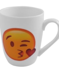 Emoji Oval Cone Mug – Kiss
