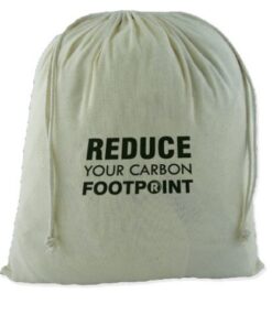 Combed cotton shopping bag w/shoulder strap-Natural with