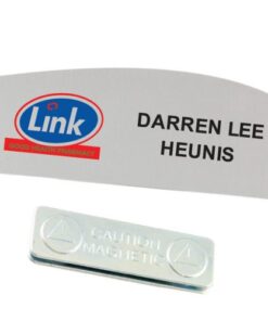 Full colour Employee name badge with magnet or pin
