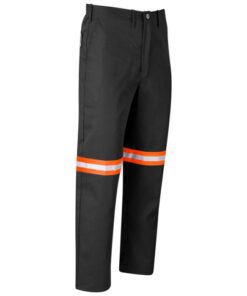 Trade Polycotton Conti Workwear Pants – Reflective Legs – Orange Tape