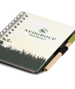 Memo note with recycle pen Available in: Black , Blue , Red ,