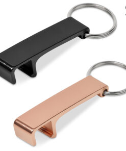 Recycled Aluminium Multi-Function 4-in-1 Bottle Opener & Phone Stand Keyholder