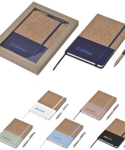 Youkoso Eco Friendly Notebook Gift Set With A5 Cork Notebook & Pen Set