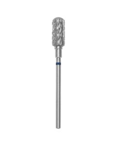 Staleks Carbide nail drill bit safe rounded cylinder blue EXPERT head diameter 6 mm/ working part 14 mm