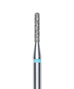 Staleks Diamond nail drill bit rounded cylinder blue EXPERT head diameter 1,4 mm / working part 8 mm